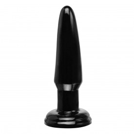 Черная анальная пробка Beginner's Butt Plug - 10,9 см.