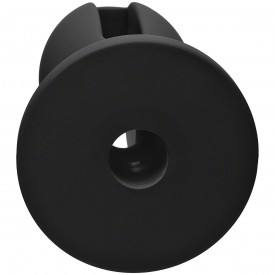 Чёрная анальная пробка Kink Wet Works Lube Luge Premium Silicone Plug 6" - 15,2 см.