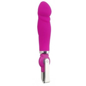 Розовый вибратор ALICE 20-Function Penis Vibe - 17,5 см.